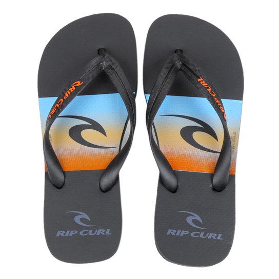 Chinelo Rip Curl 10M Fade Masculino - Laranja+Preto Menor preço em Chinelo Rip Curl 10M Fade Masculino - Laranja+Preto