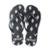 Chinelo Rip Curl Feminino Offset Rip Curl - Preto+Branco