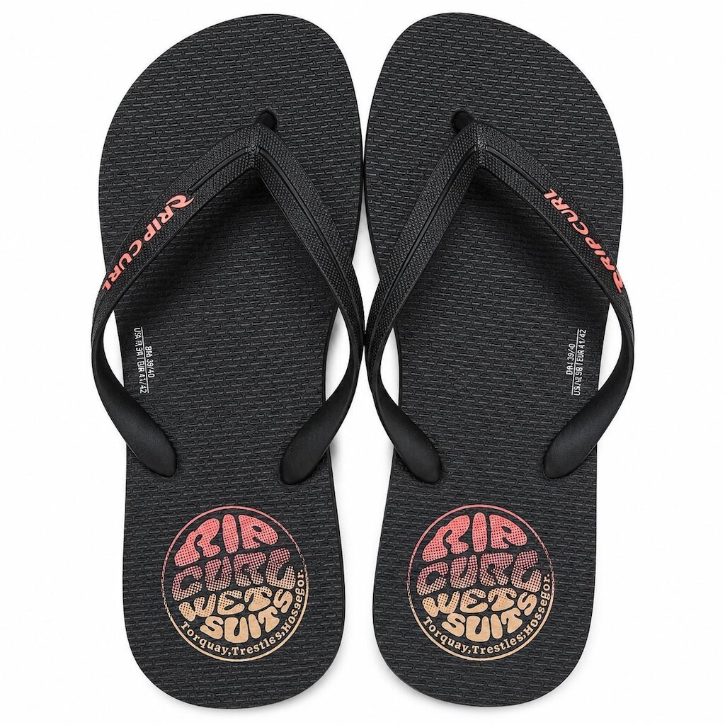 Chinelo Rip Curl Icons of Surf Black – Conforto, Durabilidade e Estilo Surfwear