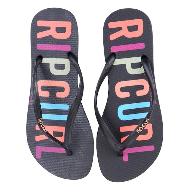 Menor preço em Chinelo Rip Curl Salty Logo Feminino - Preto