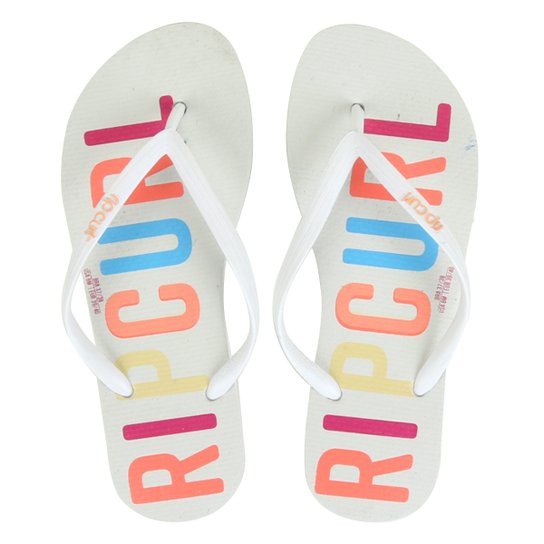 Chinelo Rip Curl Salty Logo Feminino - Branco Menor preço em Chinelo Rip Curl Salty Logo Feminino - Branco