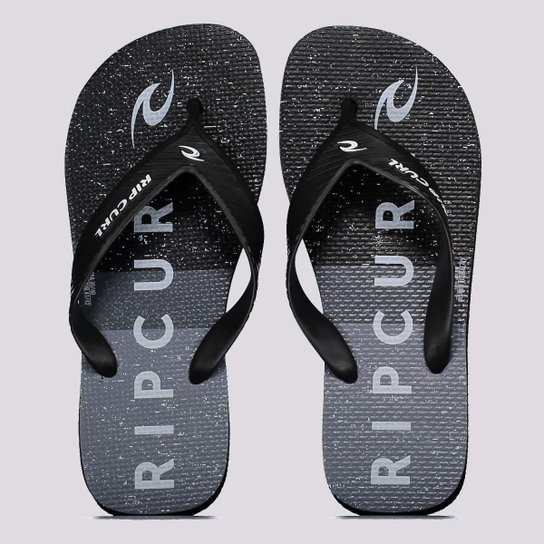 Chinelo Rip Curl Triple Wettie L Masculino - Preto+Cinza Menor preço em Chinelo Rip Curl Triple Wettie L Masculino - Preto+Cinza