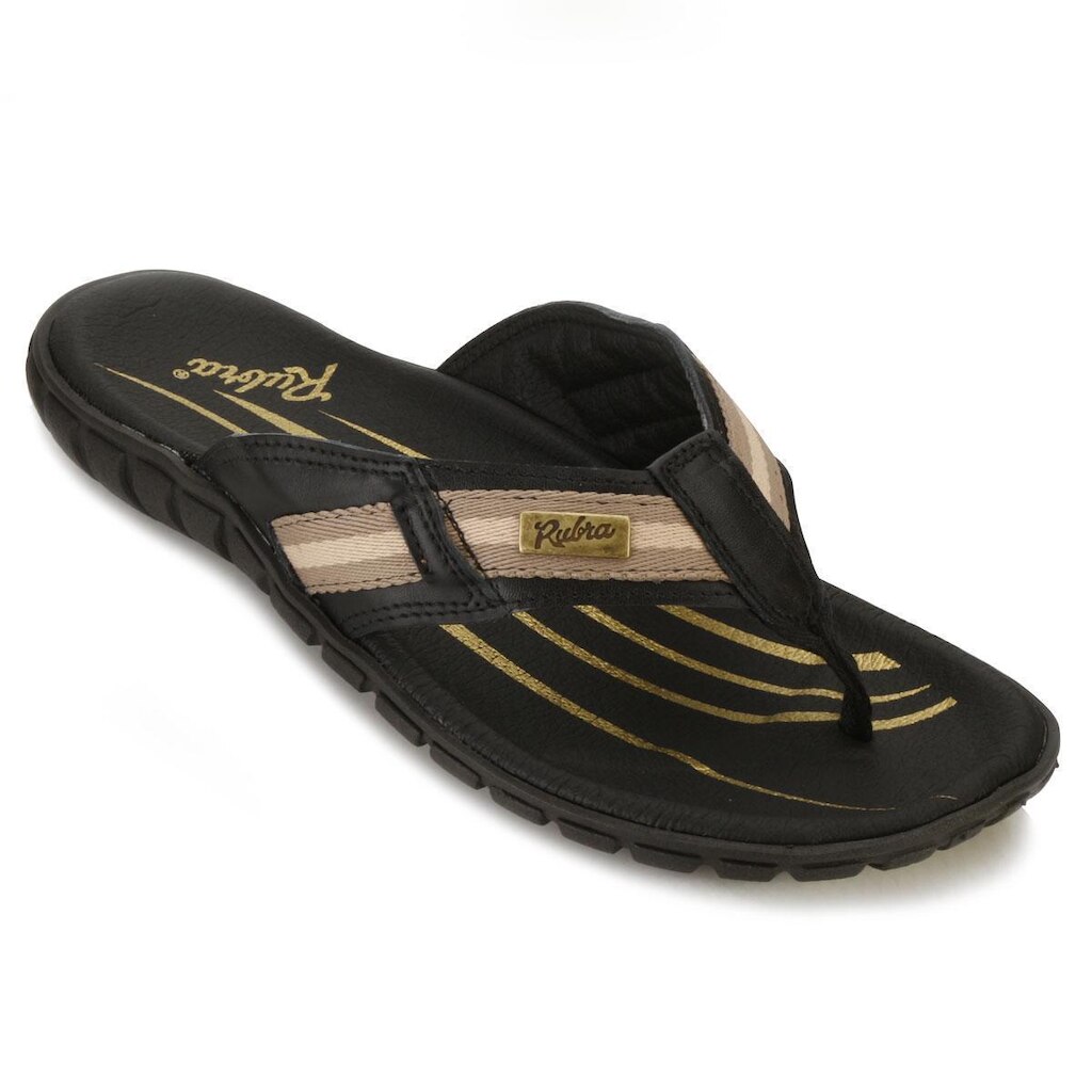 Chinelo Rubra RB18-3302CO Preto/Marrom