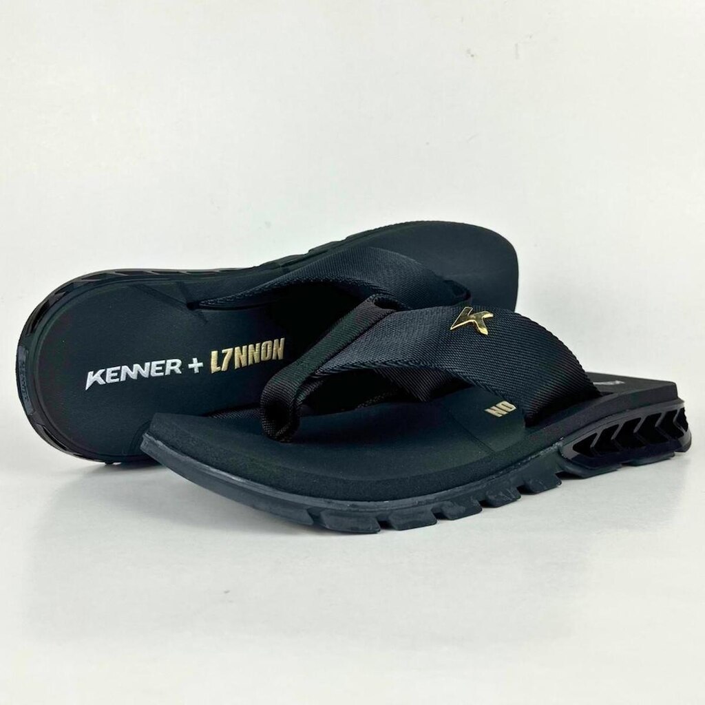 Chinelo Sandália Kenner Rakka L7 Preto