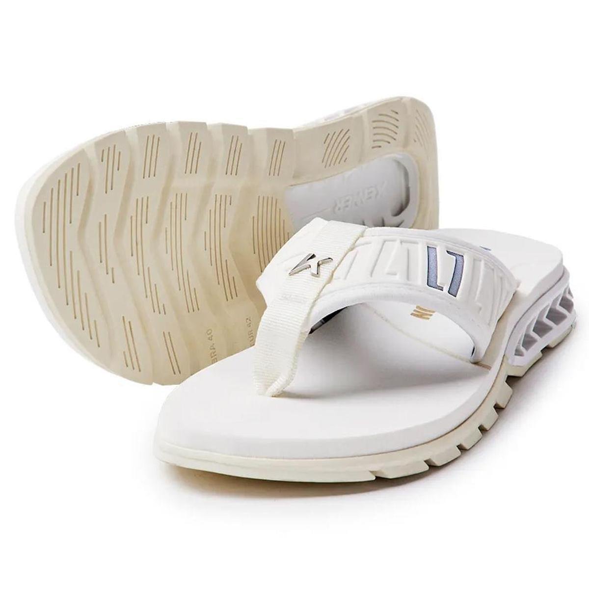 Chinelo Sandália Kenner Rakka L7nnon All White Branco DYJ-04 Menor preço em Chinelo Sandália Kenner Rakka L7nnon All White Branco DYJ-04