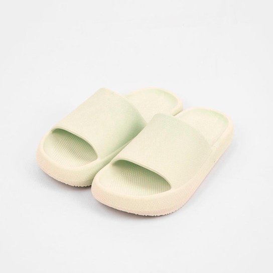 Chinelo Sandalia Slide Nuvem Confort Flexível - Verde Menor preço em Chinelo Sandalia Slide Nuvem Confort Flexível - Verde