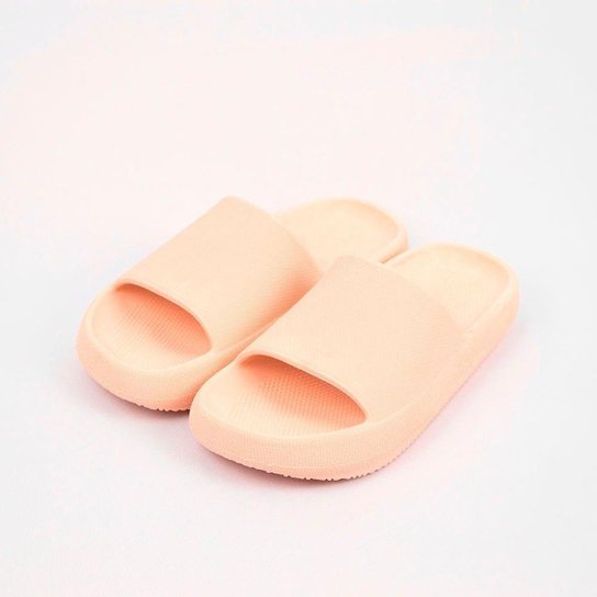 Chinelo Sandalia Slide Nuvem Confort Flexível - Salmão Menor preço em Chinelo Sandalia Slide Nuvem Confort Flexível - Salmão