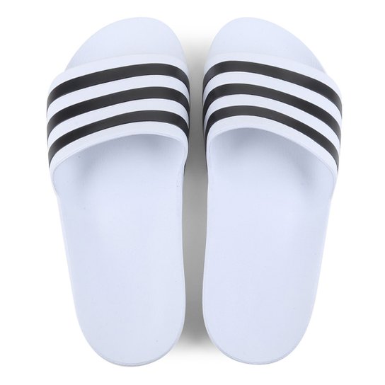 Chinelo Slide Adidas Adilette Shower - Branco+Preto é ruim? Chinelo Slide Adidas Adilette Shower - Branco+Preto é boa?