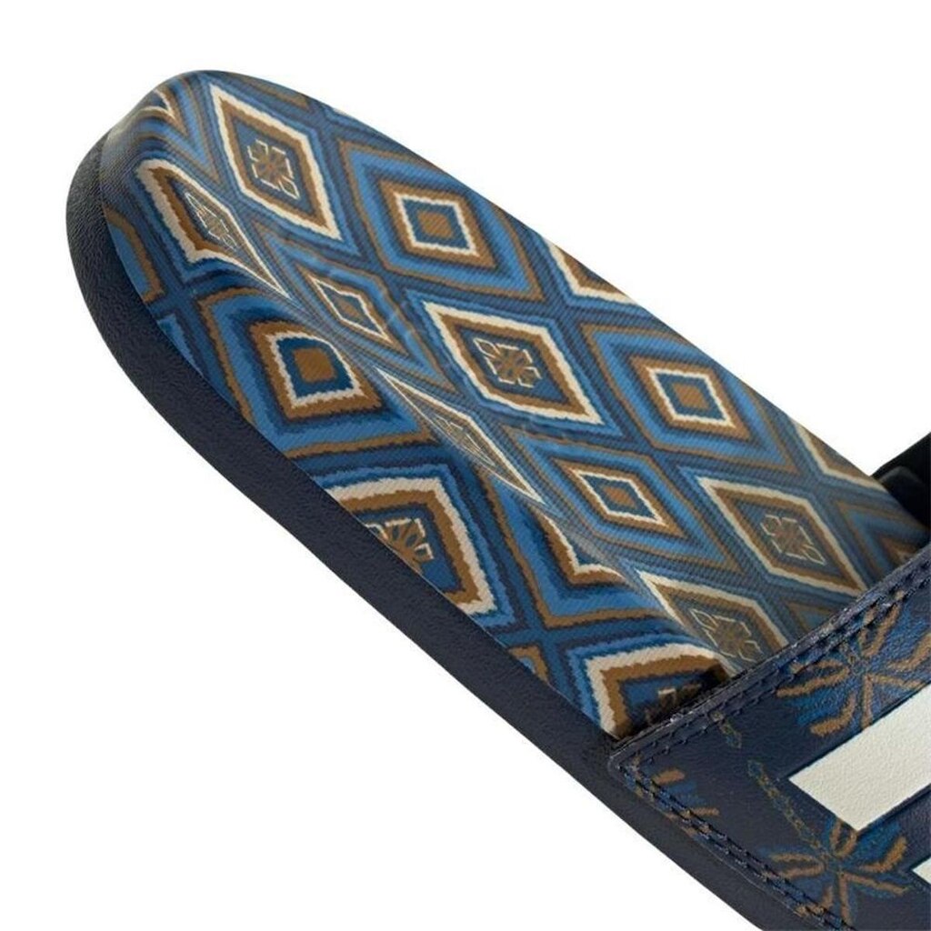Chinelo Slide Adidas x Farm Adilette  Azul/ Branco 36/37
