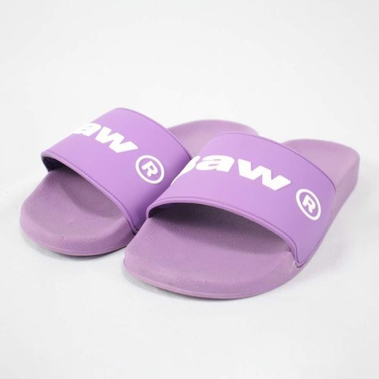 Chinelo Slide Baw Roxo - Roxo+Amarelo Menor preço em Chinelo Slide Baw Roxo - Roxo+Amarelo