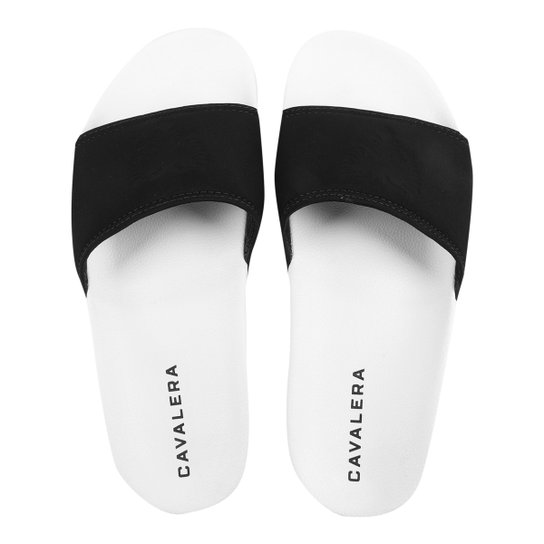 Chinelo Slide Cavalera Aguia Relevo Masculino - Branco Menor preço em Chinelo Slide Cavalera Aguia Relevo Masculino - Branco