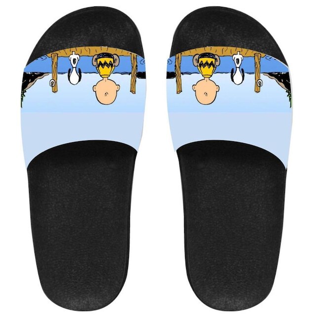 Chinelo Slide Charlie Brown Preto Netshoes chinelo-slide-charlie-brown-preto-netshoes