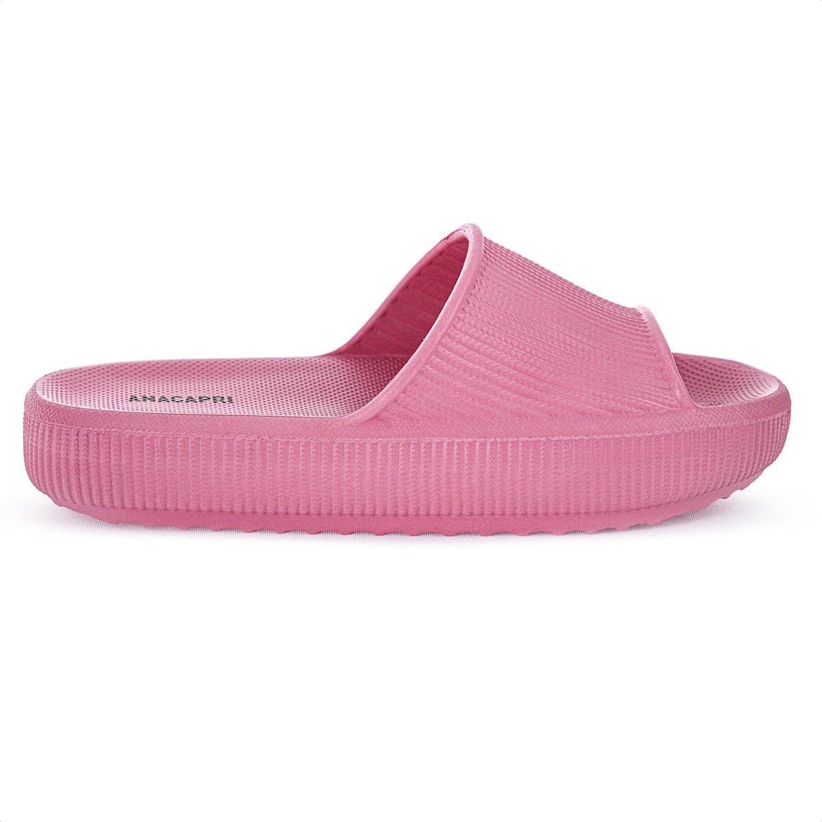 Chinelo Slide EVA AnaCapri Rosa - Feminino Menor preço em Chinelo Slide EVA AnaCapri Rosa - Feminino
