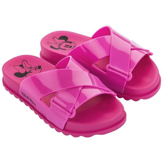 Chinelo Slide Grendene Kids Disney Vibes 22879 26/34 - Rosa Menor preço em Chinelo Slide Grendene Kids Disney Vibes 22879 26/34 - Rosa