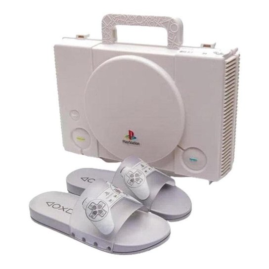 Chinelo Slide Grendene Kids Playstation Play One 22503 Infantil - Cinza Menor preço em Chinelo Slide Grendene Kids Playstation Play One 22503 Infantil - Cinza