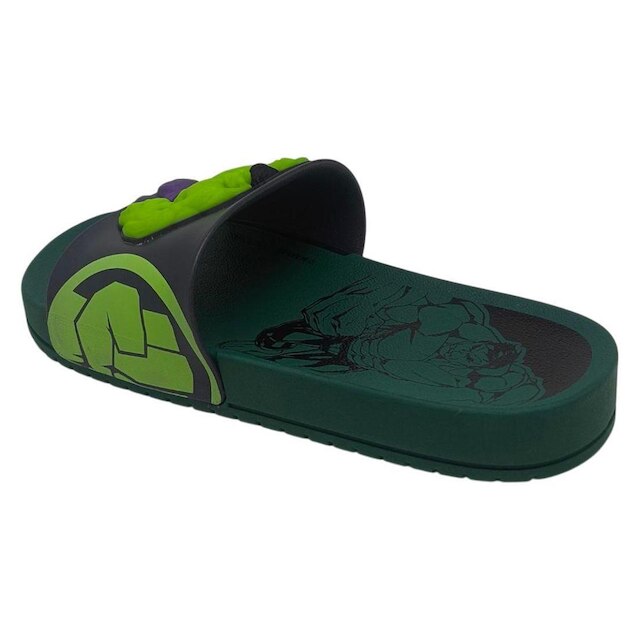 Chinelo Slide Infantil Menino Marvel Avengers Dash Grendene