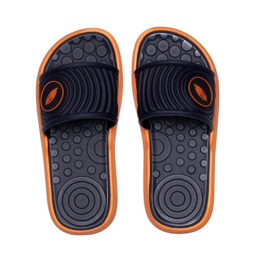 Chinelo Slide Infantil Mormaii Quiver Pro Marinho/laranja