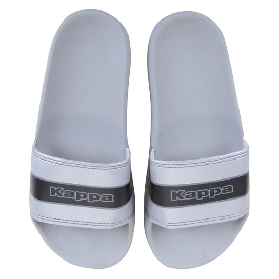 Chinelo Slide Kappa Streak - Prata+Chumbo Menor preço em Chinelo Slide Kappa Streak - Prata+Chumbo