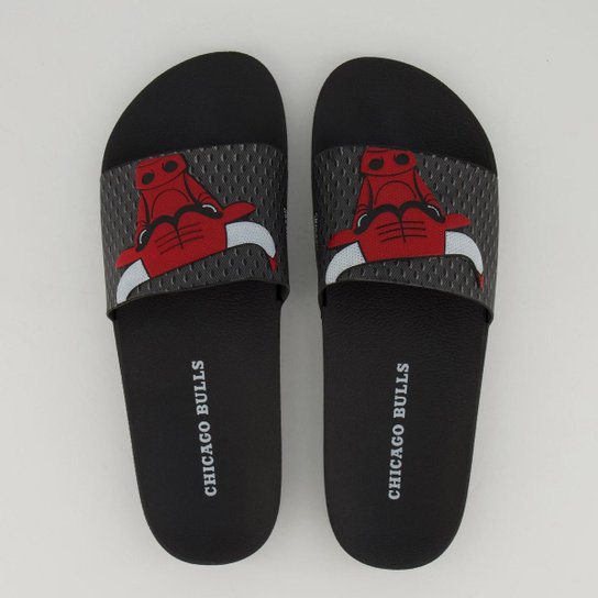 Chinelo Slide NBA Chicago Bulls Rider Masculino - Preto+Branco é ruim? Chinelo Slide NBA Chicago Bulls Rider Masculino - Preto+Branco é boa?