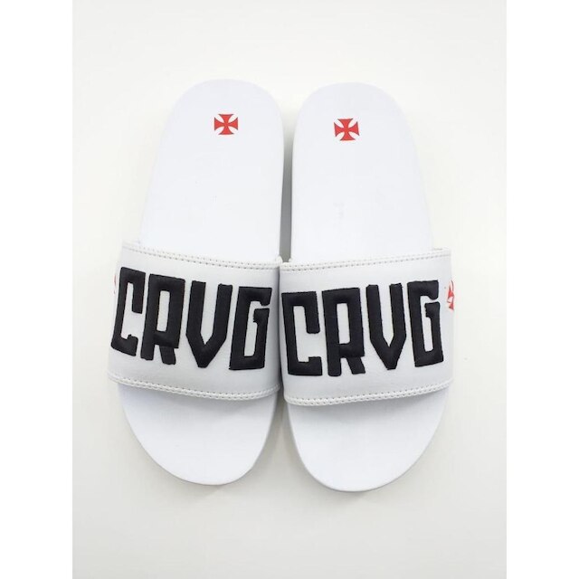 Chinelo Slide Neorubber Vasco Da Gama Licenciado Ad - Branco Menor preço em Chinelo Slide Neorubber Vasco Da Gama Licenciado Ad - Branco