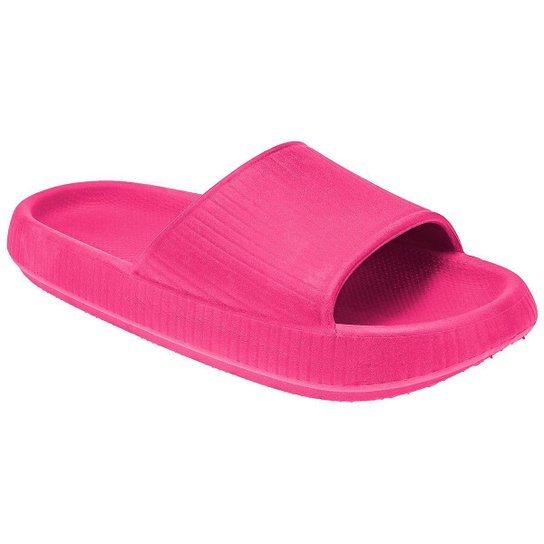 Chinelo Slide Nuvem Feminino Ortopédico Macio Flexível - Rosa Menor preço em Chinelo Slide Nuvem Feminino Ortopédico Macio Flexível - Rosa
