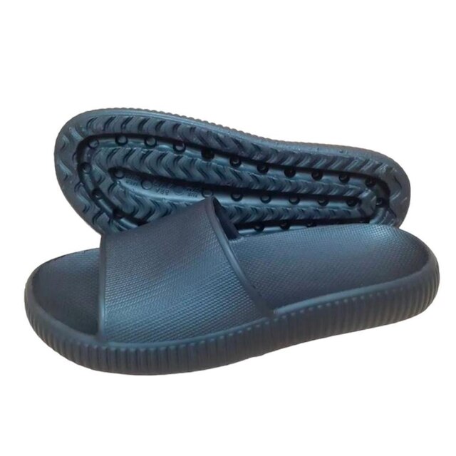 Chinelo Slide Nuvem Ortopédico Macio Preto
