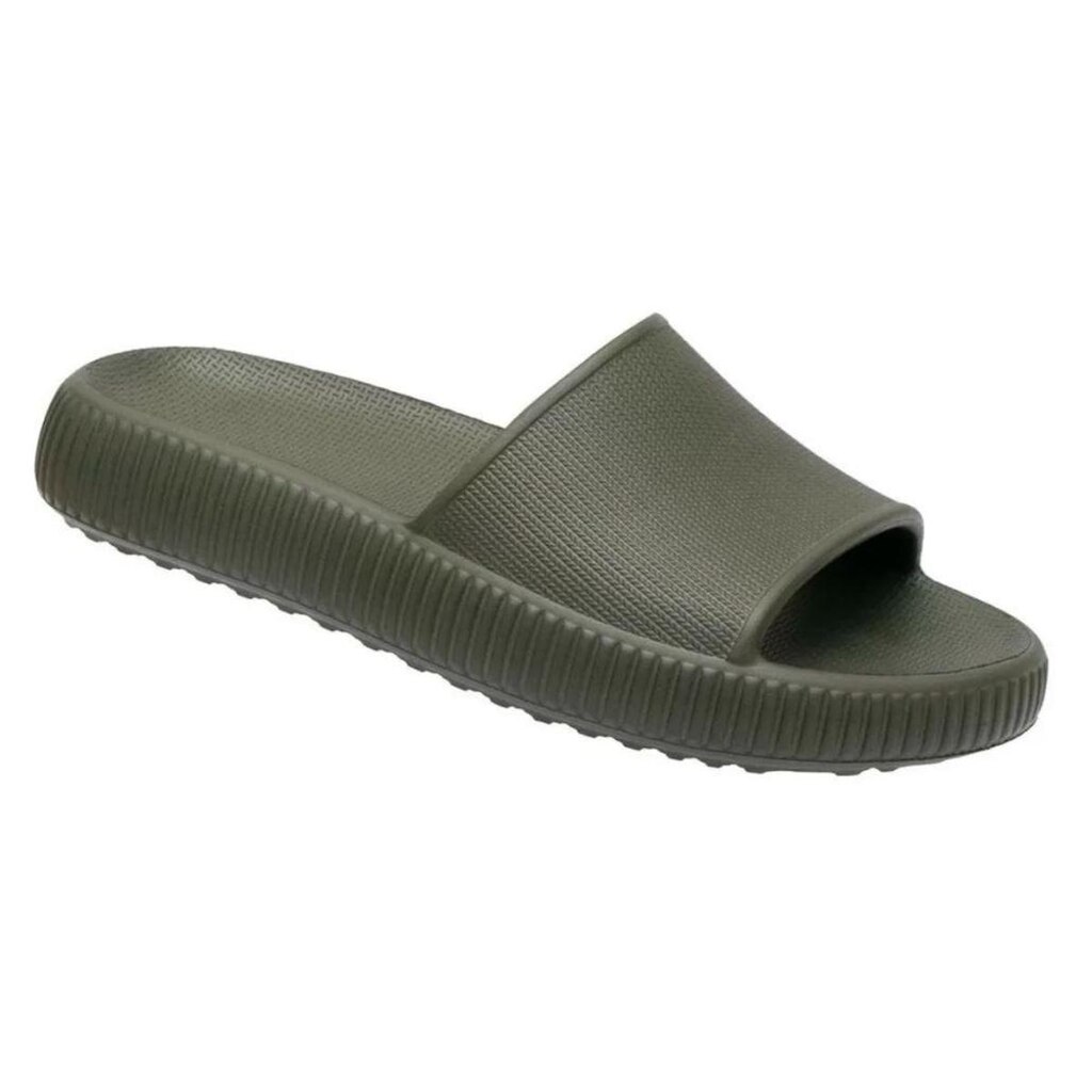 Chinelo Slide Nuvem Ortopédico Macio Verde Escuro