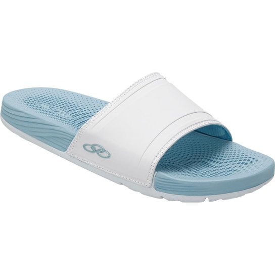 Chinelo Slide Olympikus Next - Branco e Azul é boa?