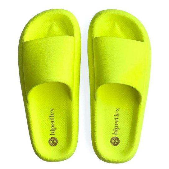 Chinelo Slide Ortopédico Nuvem Active System Hiperflex Macio e Flexível - Amarelo Fluorescente é ruim? Chinelo Slide Ortopédico Nuvem Active System Hiperflex Macio e Flexível - Amarelo Fluorescente é boa?