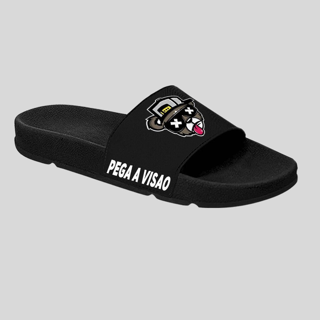 Chinelo Slide Personalizado Estampado Oculos