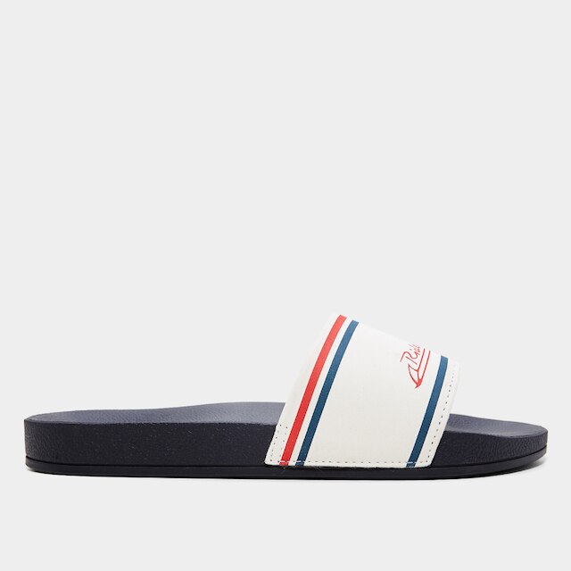 Chinelo Slide Rider R86 Ad - Azul+Branco Menor preço em Chinelo Slide Rider R86 Ad - Azul+Branco
