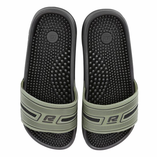 Chinelo Slide Rider R86 Pump Ad - Preto+verde Menor preço em Chinelo Slide Rider R86 Pump Ad - Preto+verde
