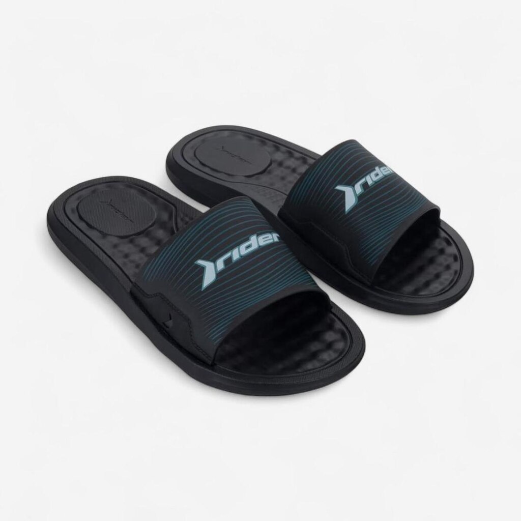 Chinelo Slide Rider Step Masculino Preto