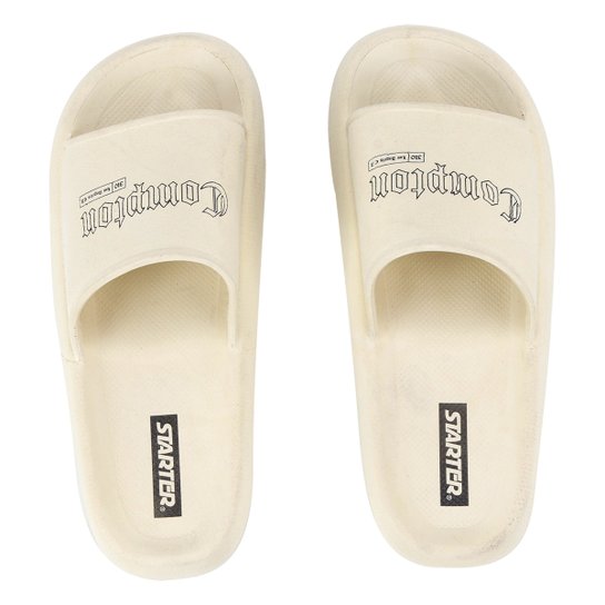 Chinelo Slide Starter SSH 06 Feminino - Marfim Menor preço em Chinelo Slide Starter SSH 06 Feminino - Marfim