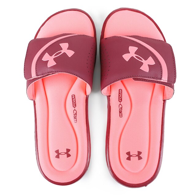 Chinelo Slide Under Armour Ignite Vi - Vermelho Menor preço em Chinelo Slide Under Armour Ignite Vi - Vermelho