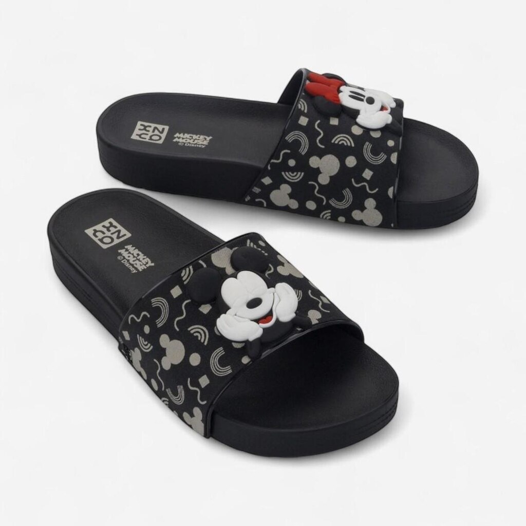 Chinelo Slide Zaxy Disney Mickey Preto
