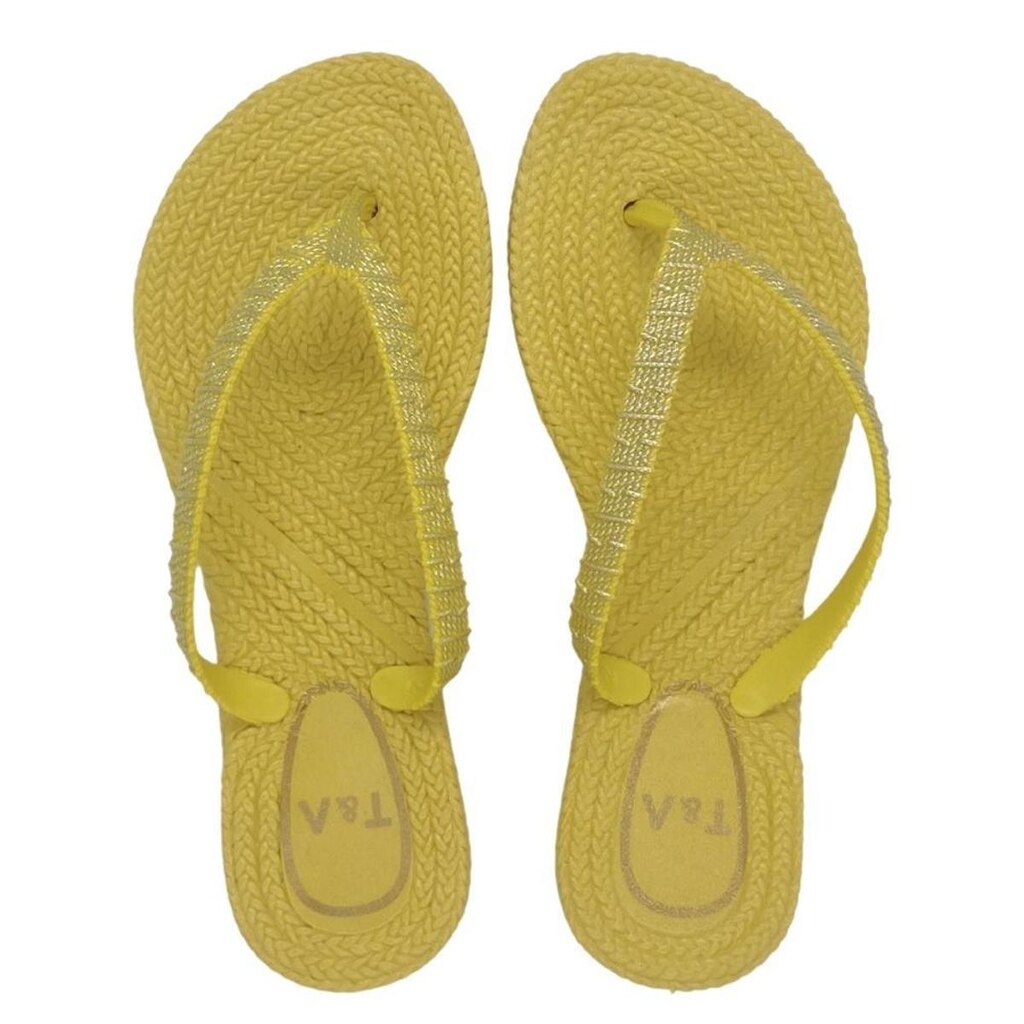 Chinelo Terra e Água Feminino Amarelo Casual Elegante