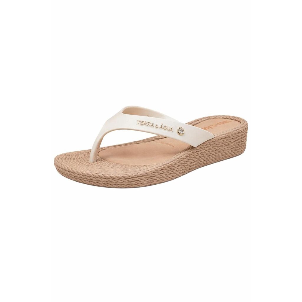 Chinelo Terra e Água Nude Anatômico Confortável Casual