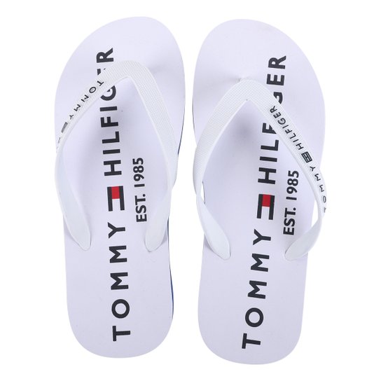 Chinelo Tommy Hilfiger Simon Masculino - Branco Menor preço em Chinelo Tommy Hilfiger Simon Masculino - Branco