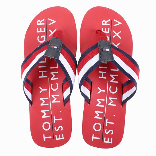 Chinelo Tommy Hilfiger Simon Masculino - Azul Claro Menor preço em Chinelo Tommy Hilfiger Simon Masculino - Azul Claro