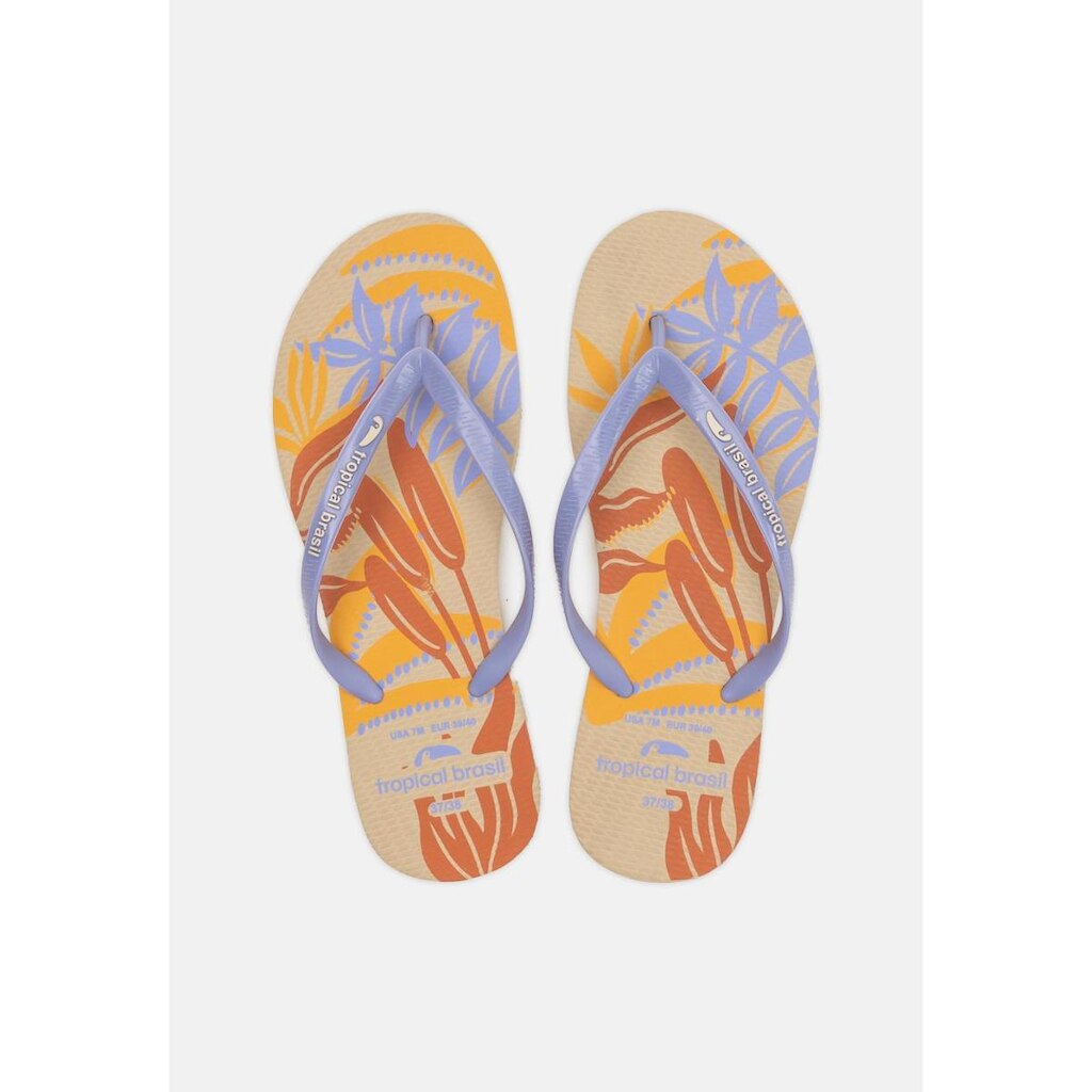 Chinelo Tropical Brasil Estampado Slim Feminino