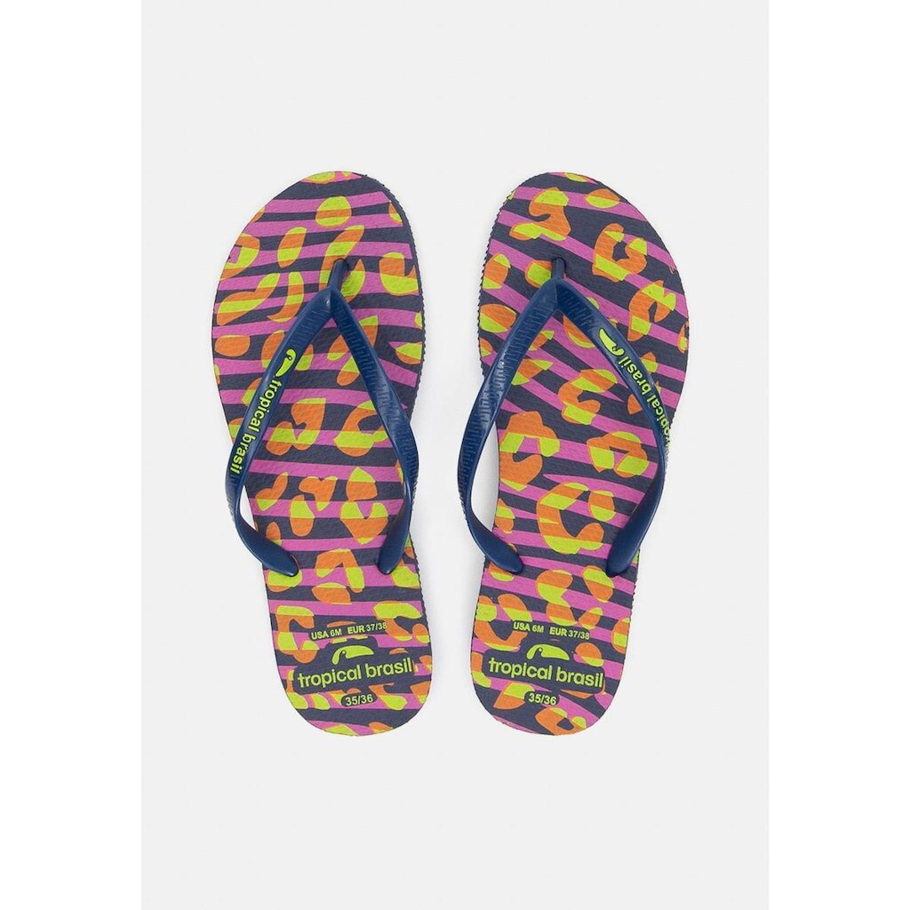 Chinelo Tropical Brasil Estampado Slim Feminino
