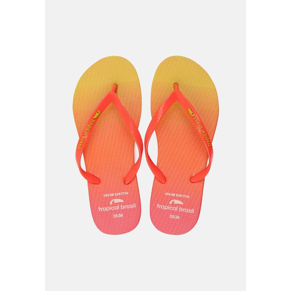 Chinelo Tropical Brasil Estampado Slim Feminino