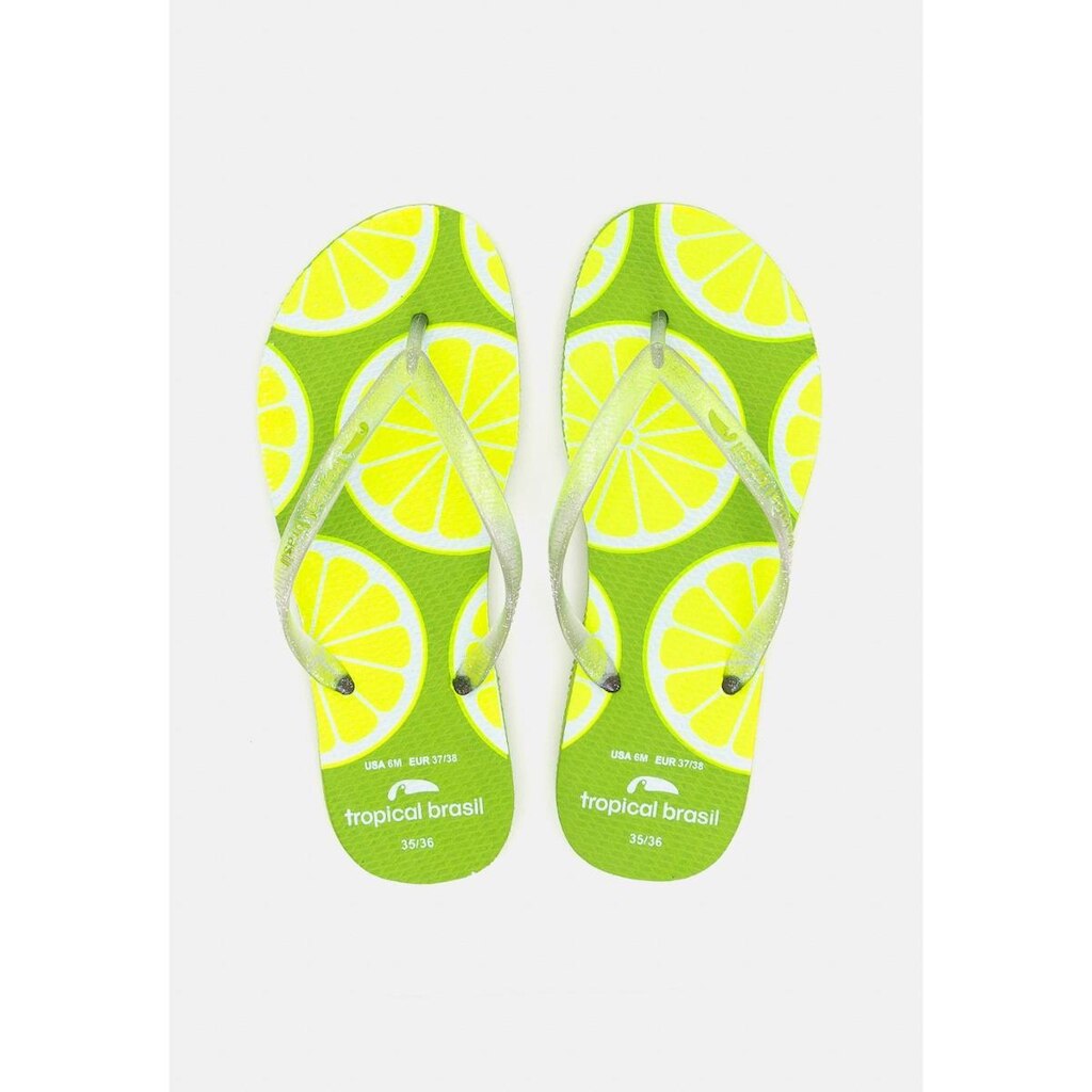 Chinelo Tropical Brasil Estampado Slim Feminino