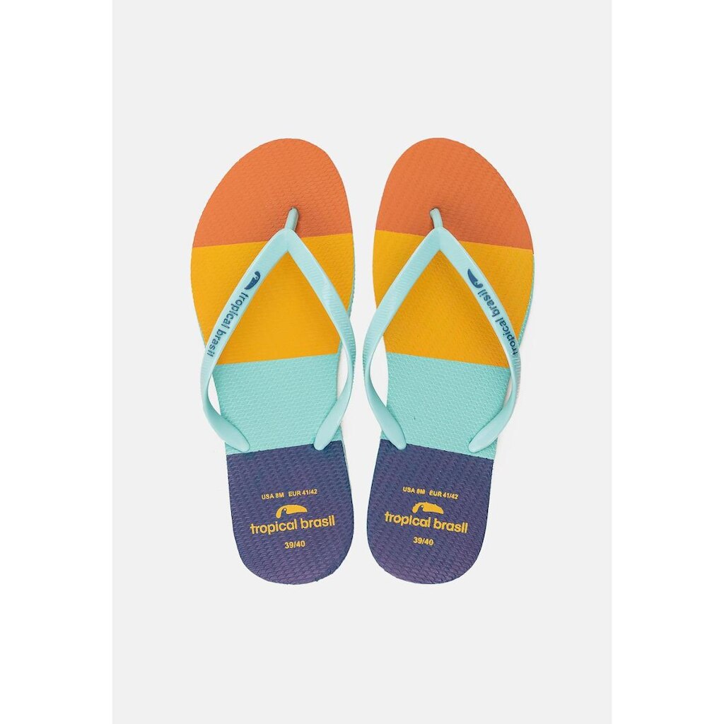 Chinelo Tropical Brasil Estampado Slim Feminino