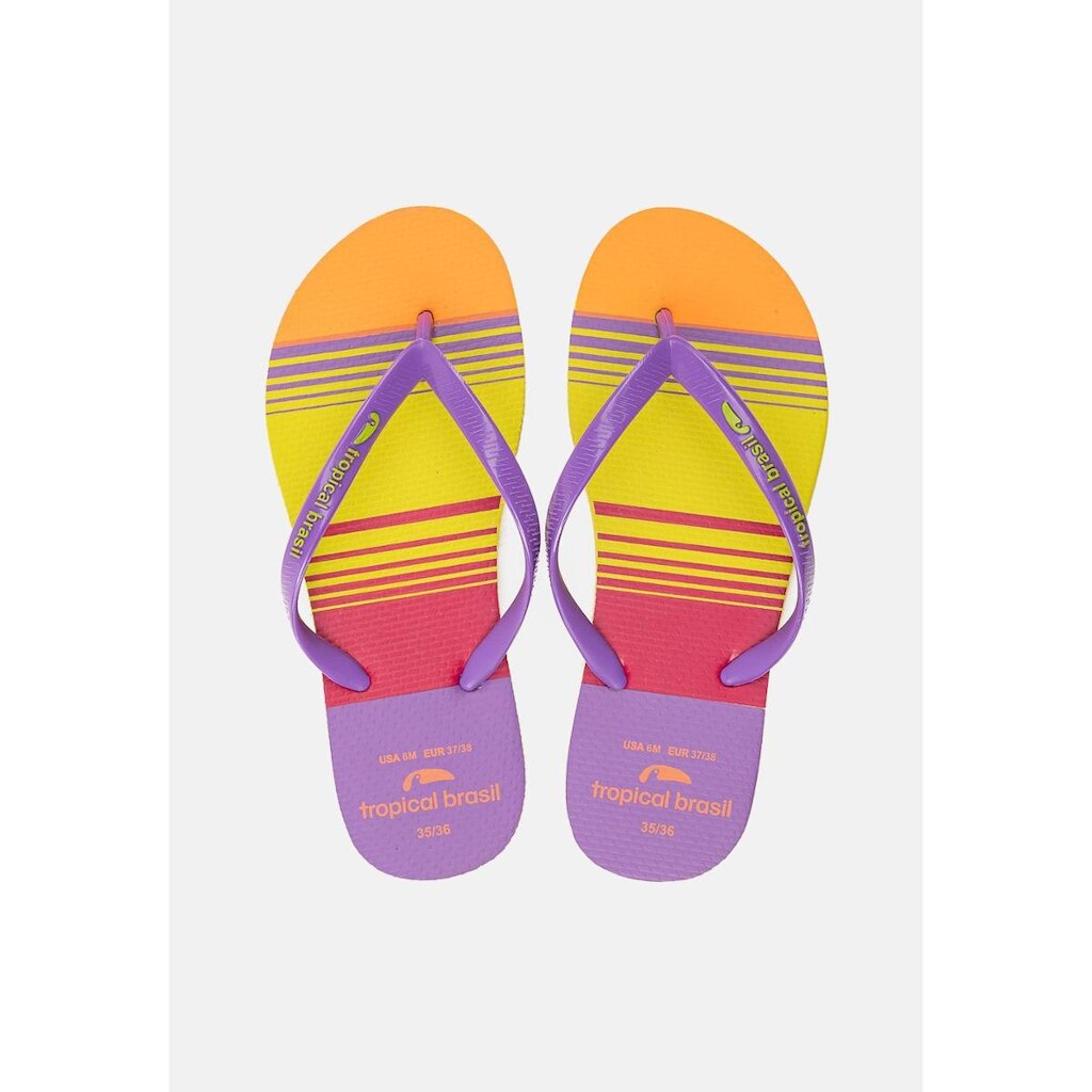 Chinelo Tropical Brasil Estampado Slim Feminino