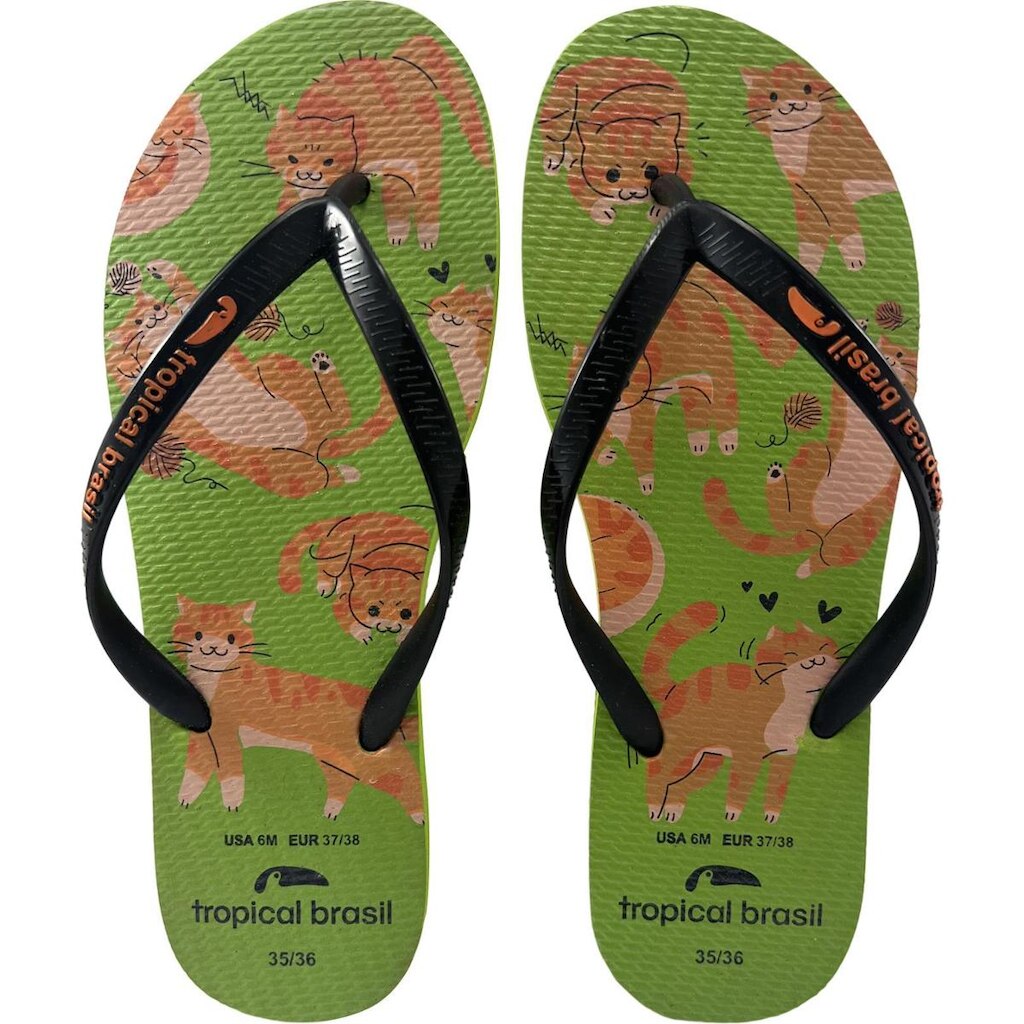Chinelo Tropical Brasil Pets Slim Feminino