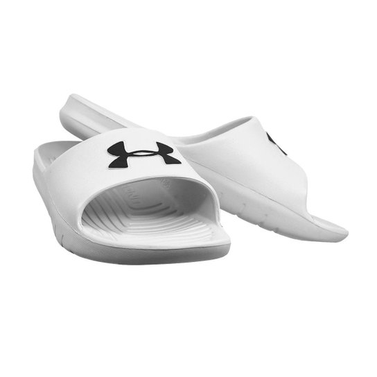Chinelo Under Armour Core - Branco+Preto
