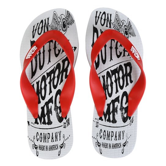 Chinelo Von Dutch Plus Vd-Motor Mfg - Branco é boa?