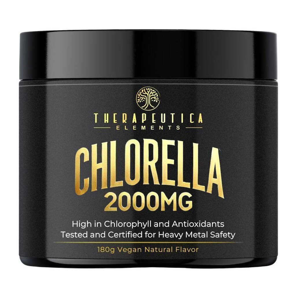 Chlorella Clorela Alga 2000mg Vegan 180g Therapeutica